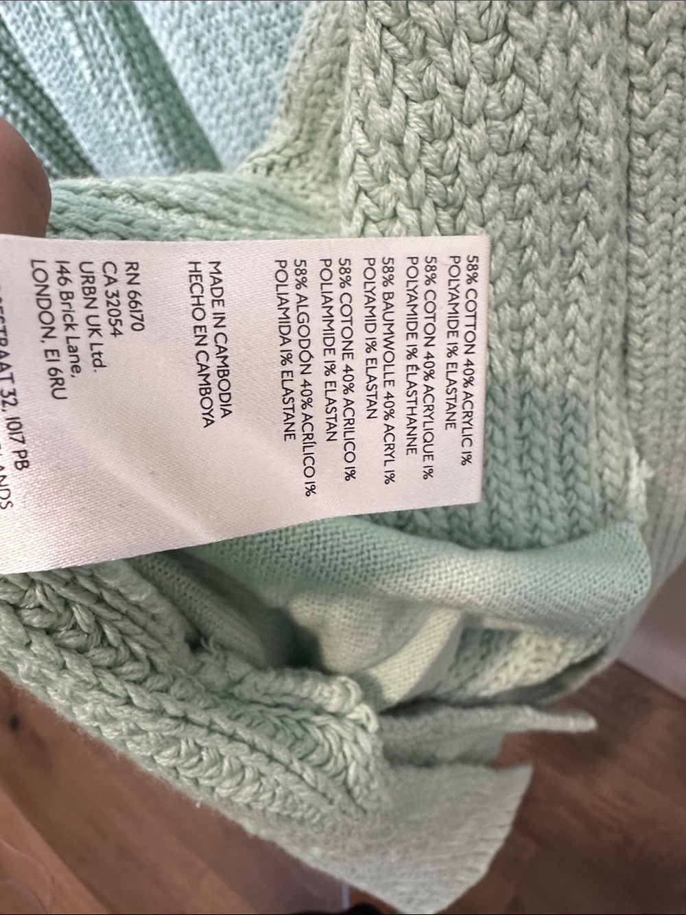 Free People Soft Mint Open-Front Knit Cardigan (51) - Picture 4 of 4